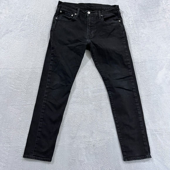 Levi's 512 Jeans Men's‎ 32x29* Slim Tapered Fit Stretch Denim Black Casual